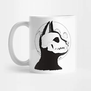 wolf and the moon Mug